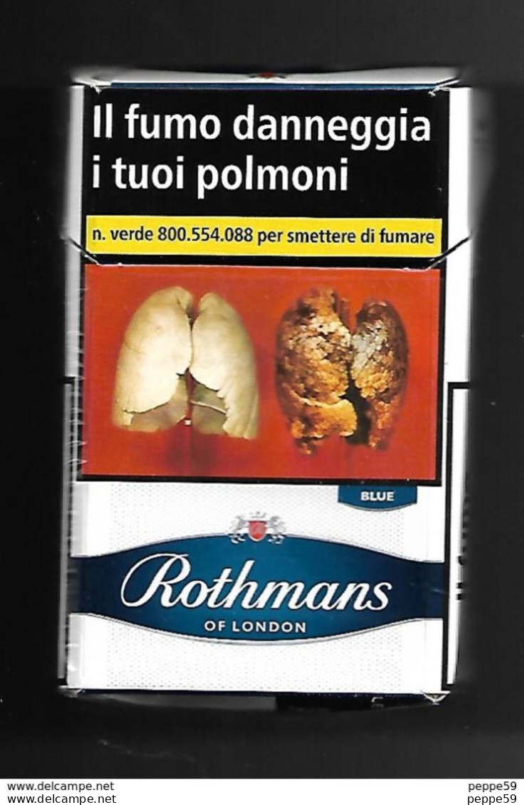 Tabacco Pacchetto Di Sigarette Italia - Rothmans Blu N.06 Da 20 Pezzi ( Vuoto ) - Estuches Para Cigarrillos (vacios)