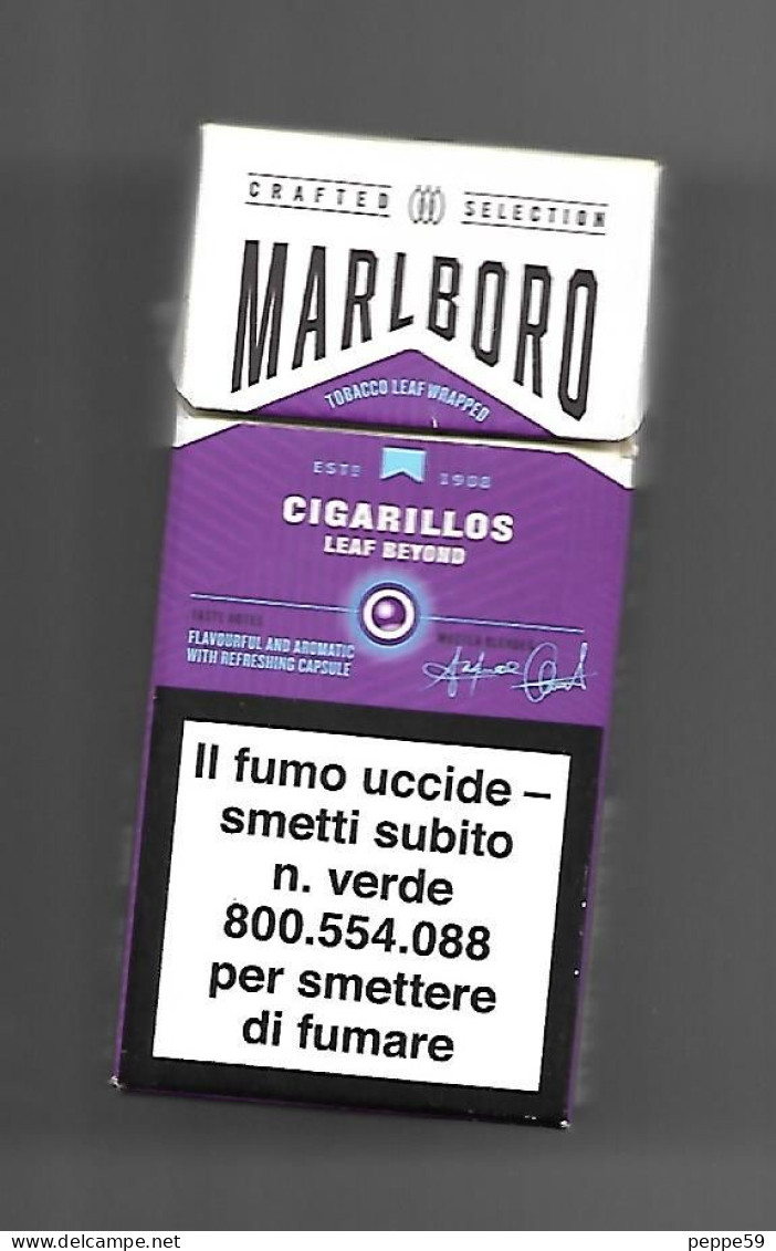 Tabacco Pacchetto Di Sigari Italia - Malboro Cigarillos ( Vuoto ) - Zigarrenkisten (leer)