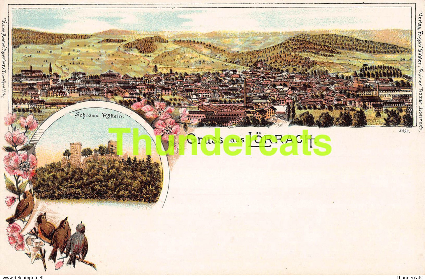 CPA LITHO GRUSS AUS LORRACH  - Loerrach