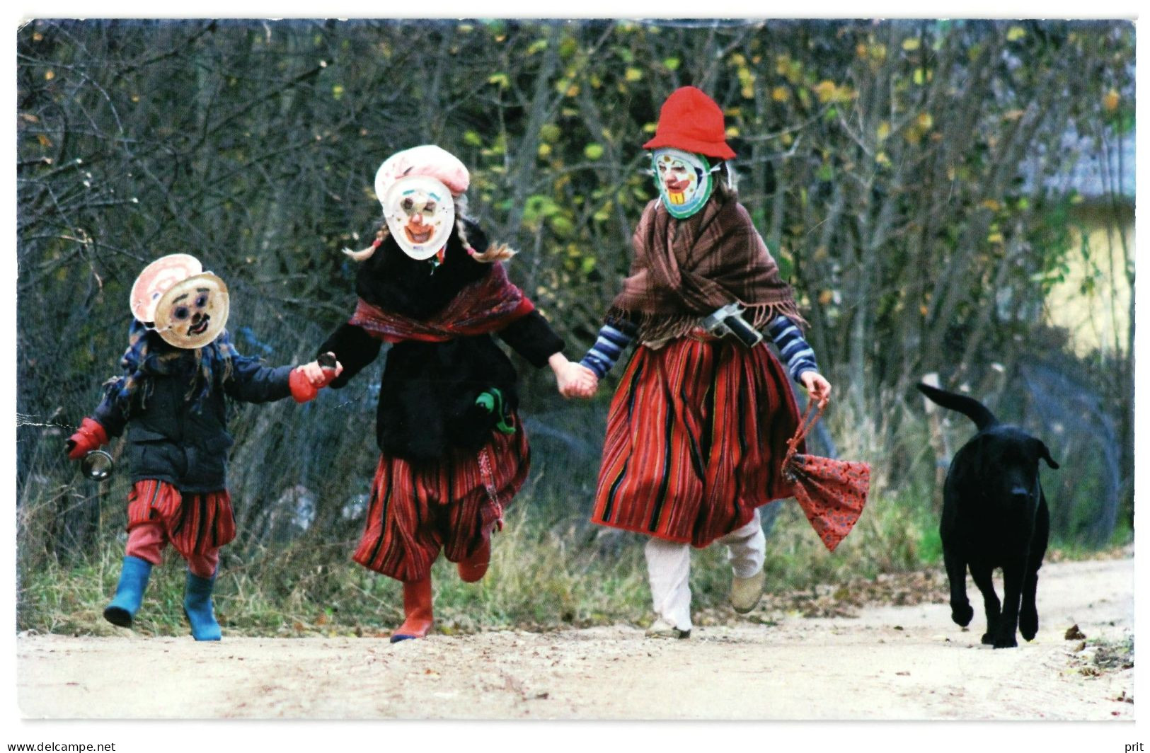 St Martin's Day Eve In Kihnu Island, Children Estonian Folk Costumes 2000s Unused Postcard Publisher Pärnu Film Festival - Estonie