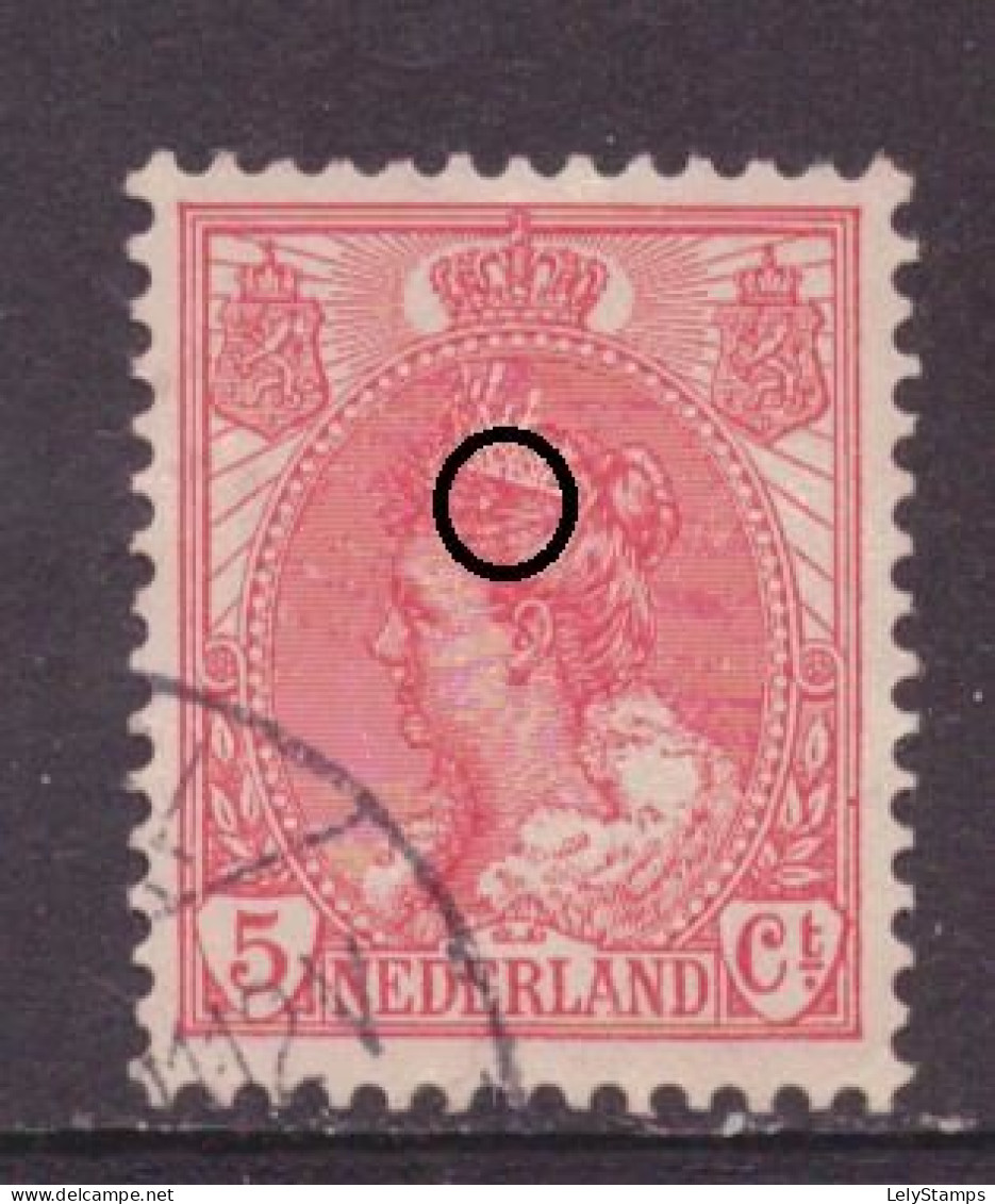 Nederland / Niederlande / Pays Bas NVPH 60 P2 Plaatfout Plate Error Used (1899) - Variétés Et Curiosités