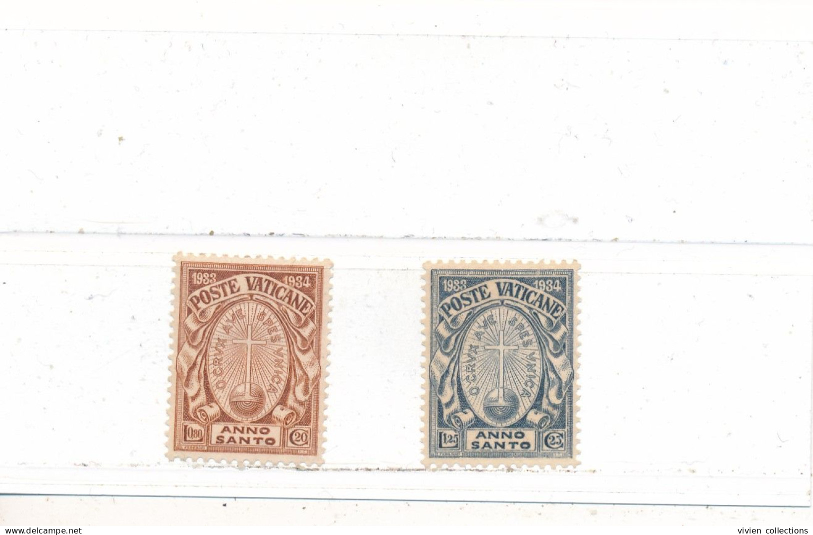 Vatican N° 42 Et 43 Neufs (*) Année Sainte 1933 - Used Stamps