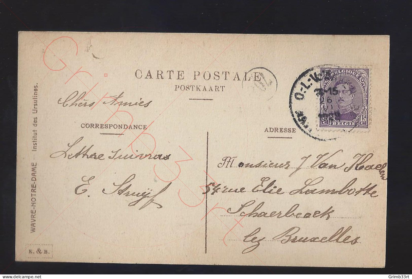 Wavre-Notre-Dame - Ursulines - Pavillon St Michel - Un Coin Du Jardin - Postkaart - Waver