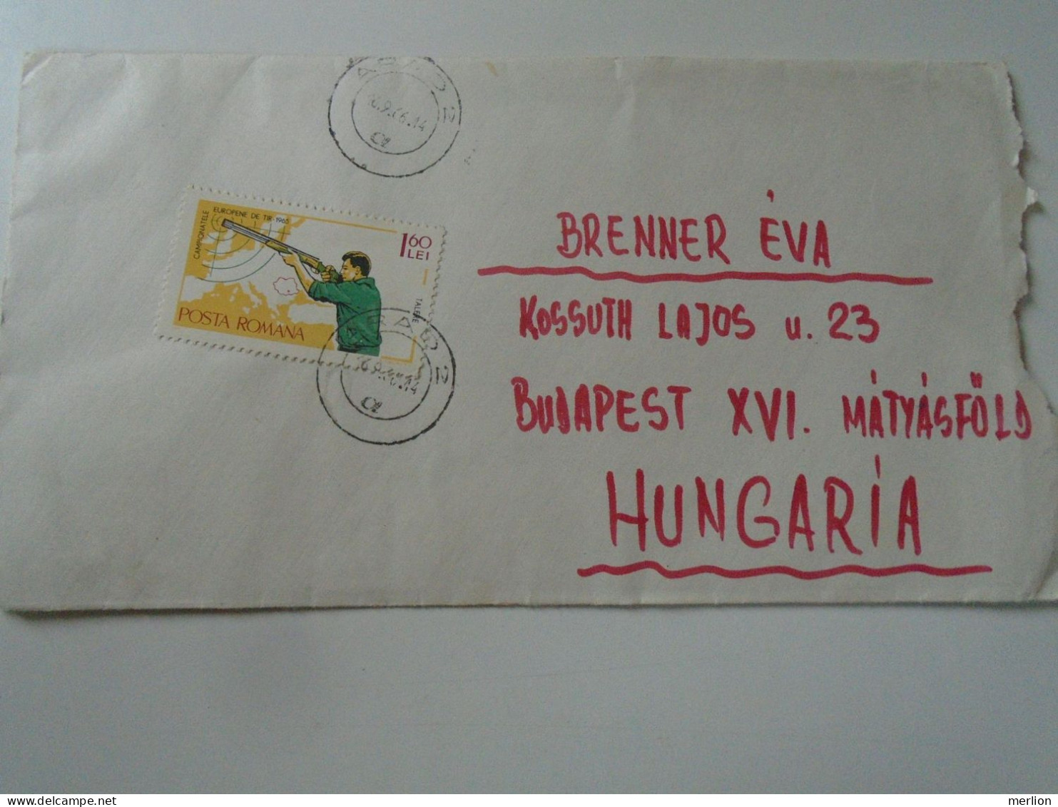 D199194  Romania   Cover  1966 Arad  -sent To  Budapest  Hungary - Brenner -  Content - Storia Postale