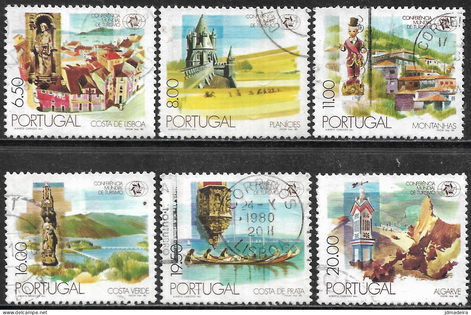 Portugal – 1980 Tourism Used Complete Set - Oblitérés