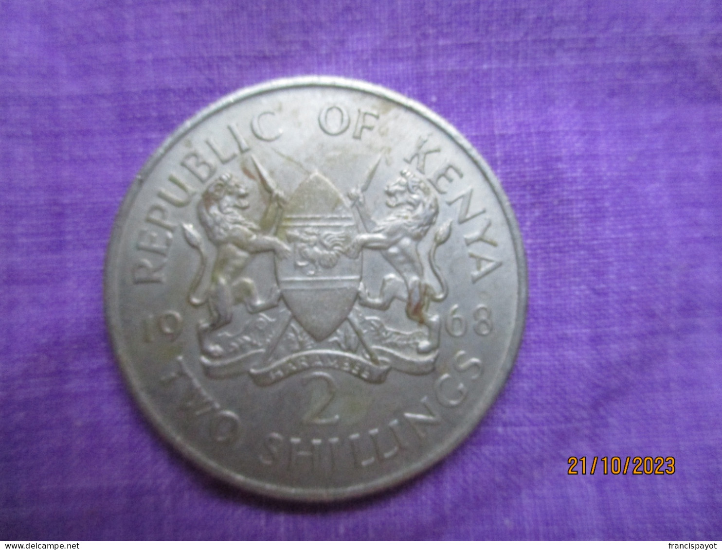 Kenya: 2 Shillings 1968 - Kenya