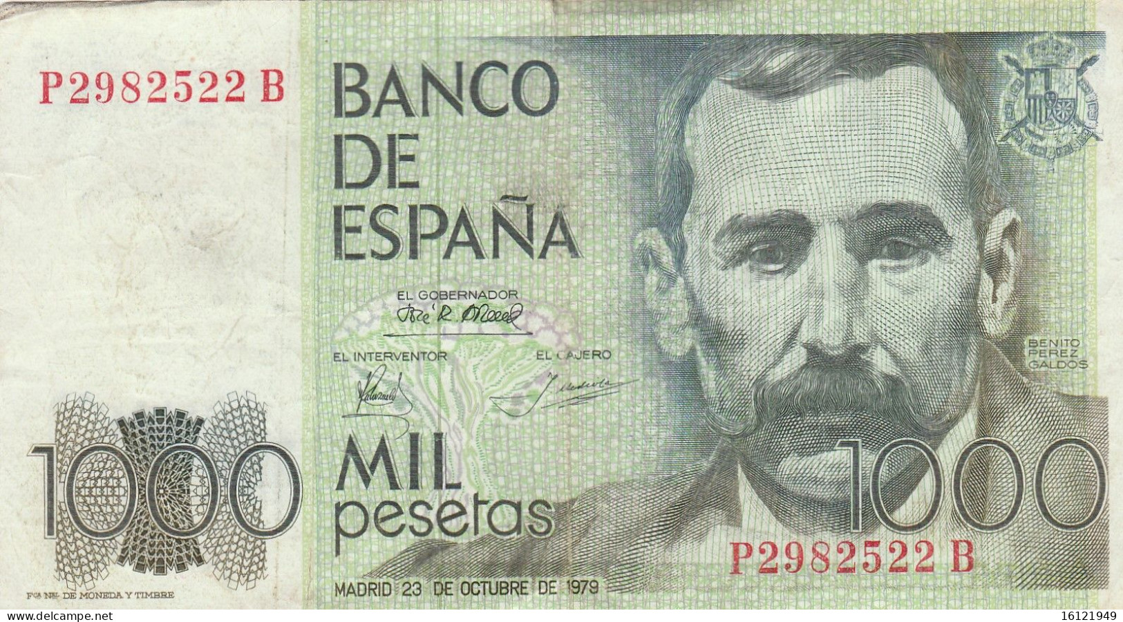 SPAGNA - 1000 PESETAS 23/10/1979 - Pièces écrasées (Elongated Coins)