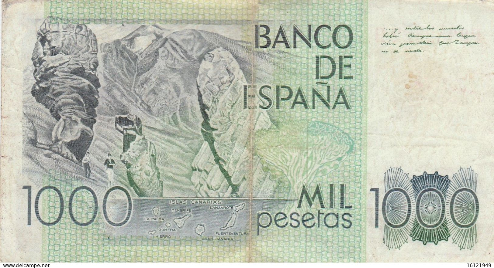 SPAGNA - 1000 PESETAS 23/10/1979 - Pièces écrasées (Elongated Coins)