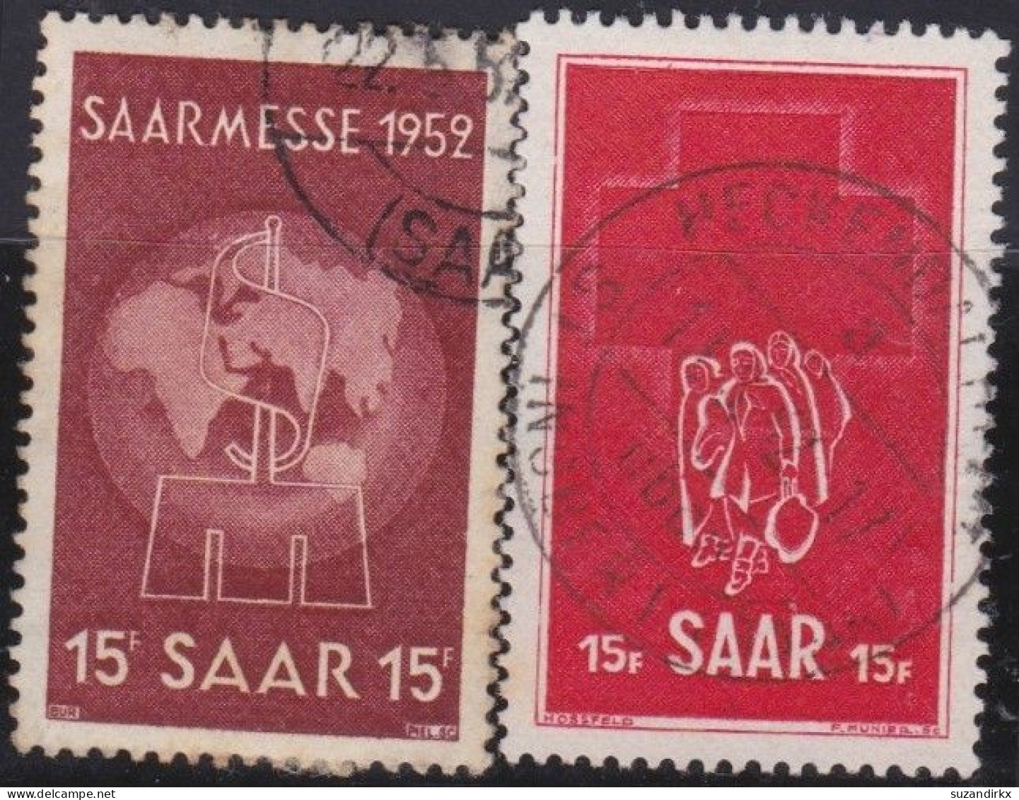 Saarland    -     Michel   -     317/318    -    O    -    Gestempelt - Used Stamps