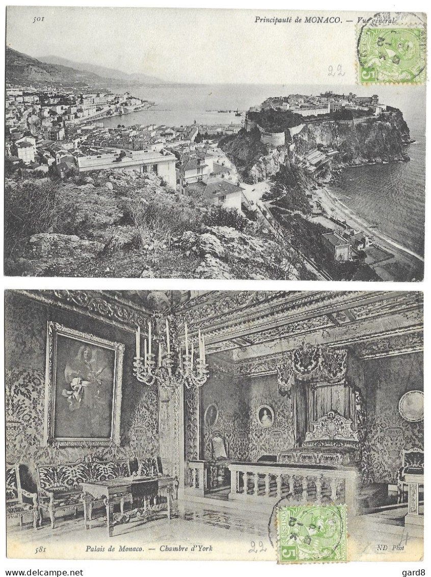 Lot De 2 Cp De La Principauté De Monaco - Colecciones & Lotes