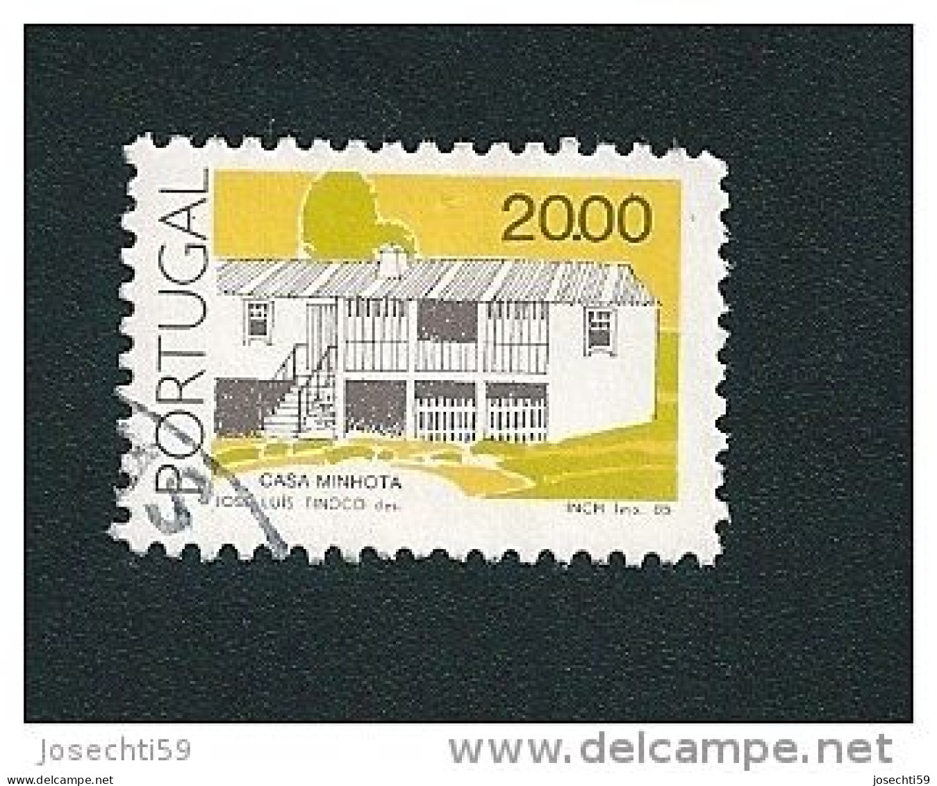 N° 1640 Casa Minhota  Timbre Portugal Oblitéré 1985 - Oblitérés