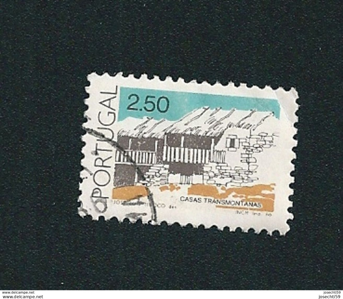 N° 1659 Maison De Tramontanas 2,50 Timbre Portugal Oblitéré 1986 - Oblitérés