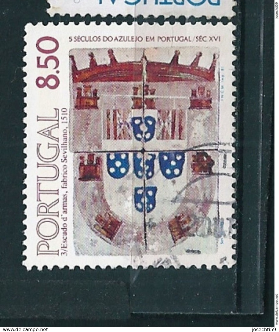 N° 1717 Ecusson Du Duc D.J DE BRAGANCA   Timbre Portugal 1981 Oblitéré - Oblitérés