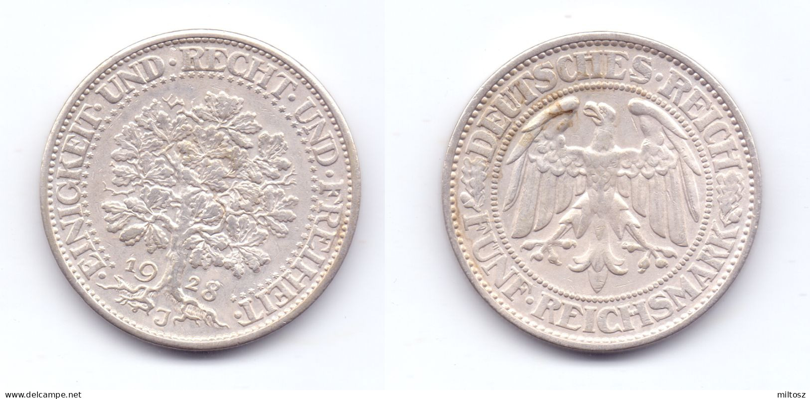 Germany 5 Reichsmark 1928 J - 5 Reichsmark