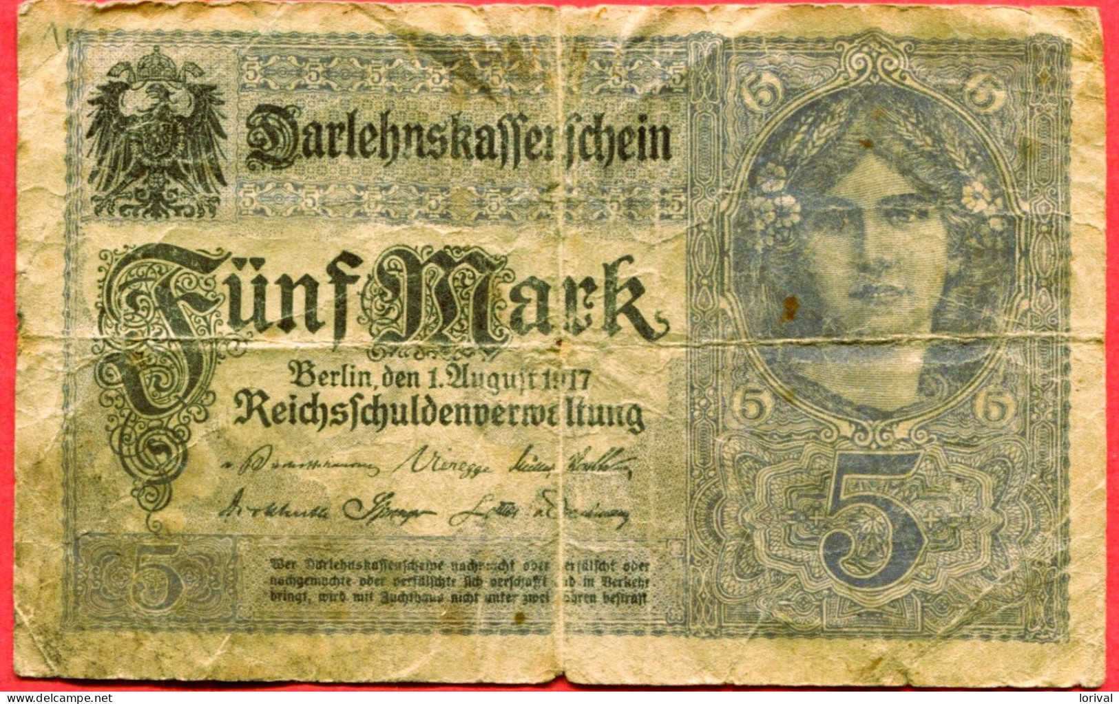 5 Mark 1917 Tb 2,5 - 5 Mark