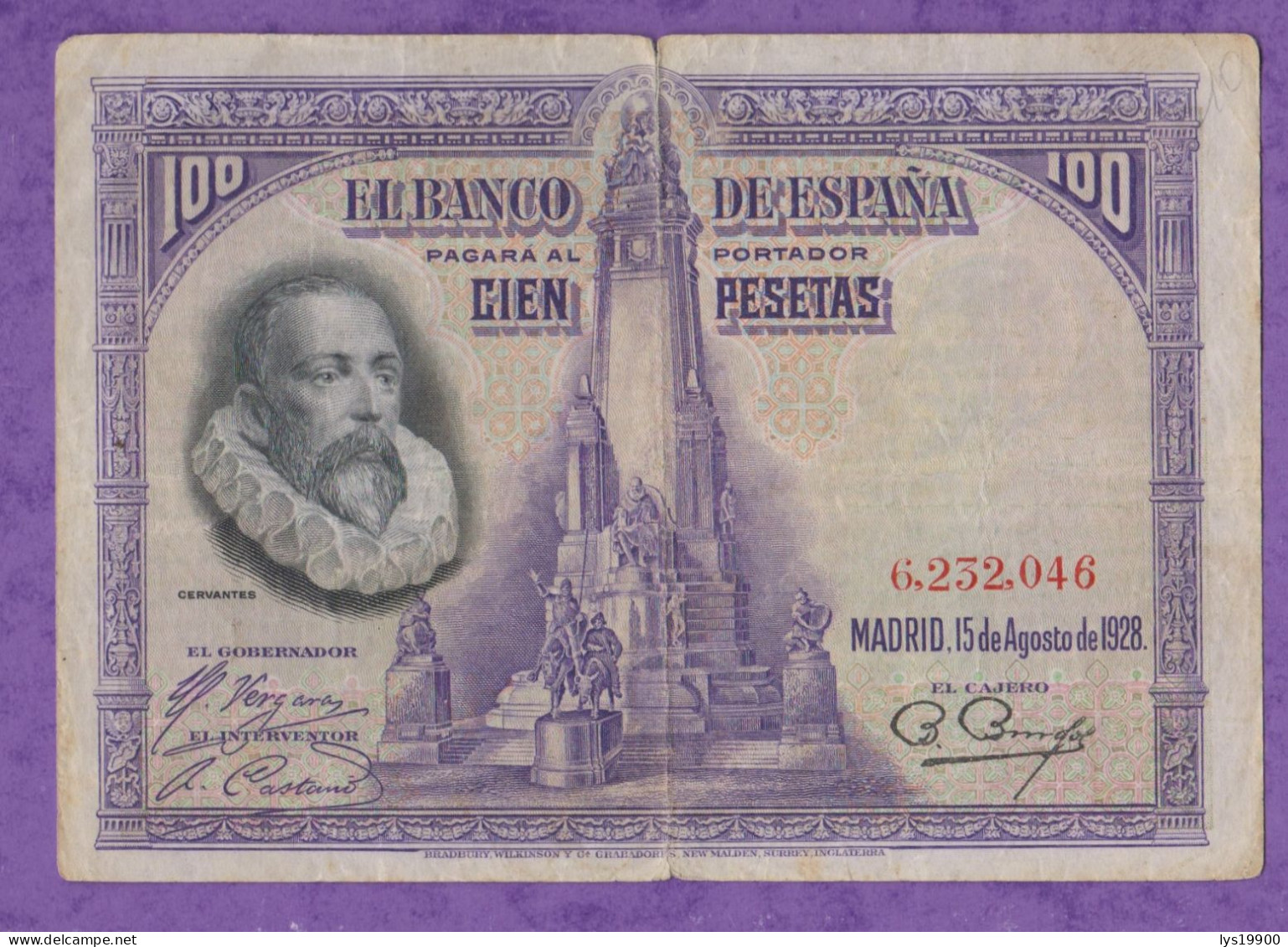 100 Pesetas 1928 Espagne - 100 Peseten