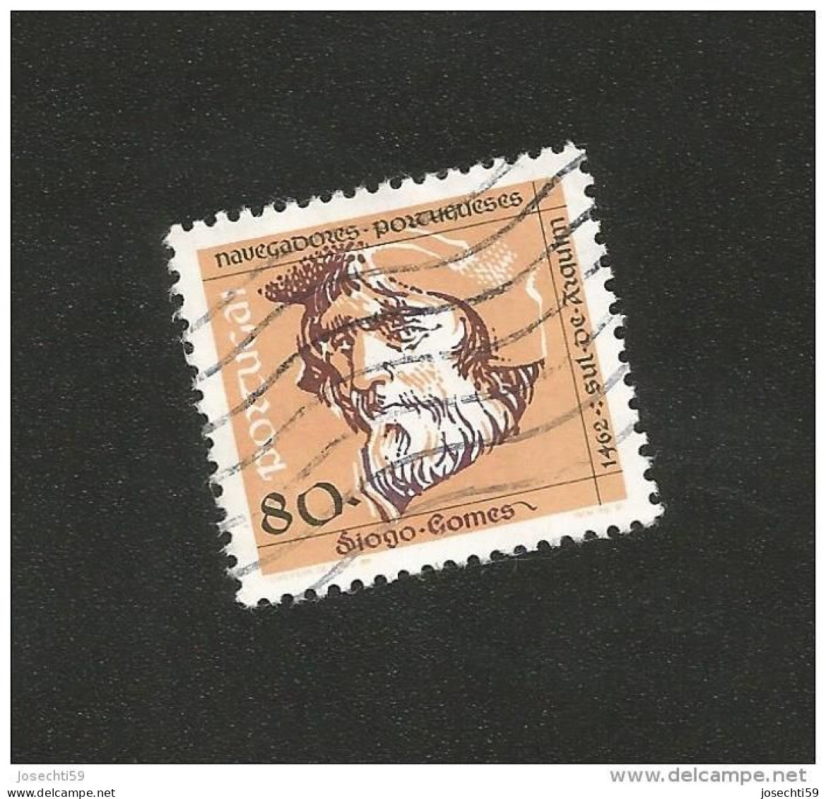 N° 1838 Navigateurs Portugais Diogo Gomes  (Sud D'Arquin) Timbre  Portugal Oblitéré 1991 - Used Stamps