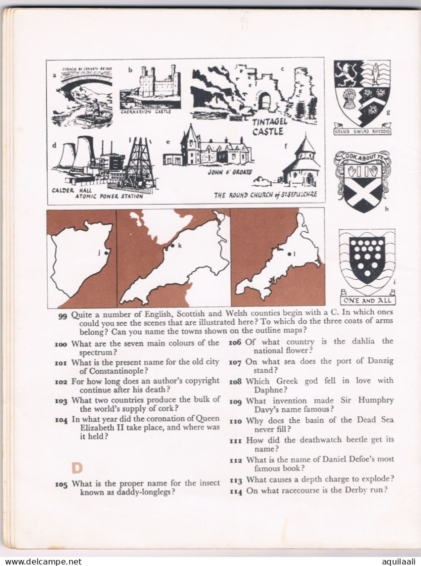 General Knowledge Quiz. 1963 Encyclopedia Britannica Ltd.