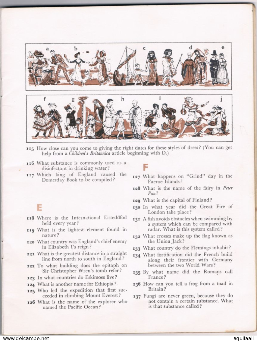 General Knowledge Quiz. 1963 Encyclopedia Britannica Ltd.