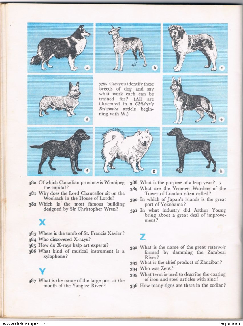 General Knowledge Quiz. 1963 Encyclopedia Britannica Ltd.