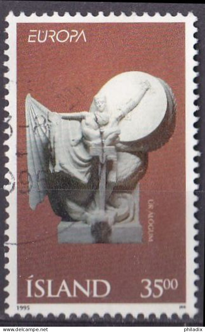 Island Marke Von 1995 O/used (A3-42) - Gebraucht