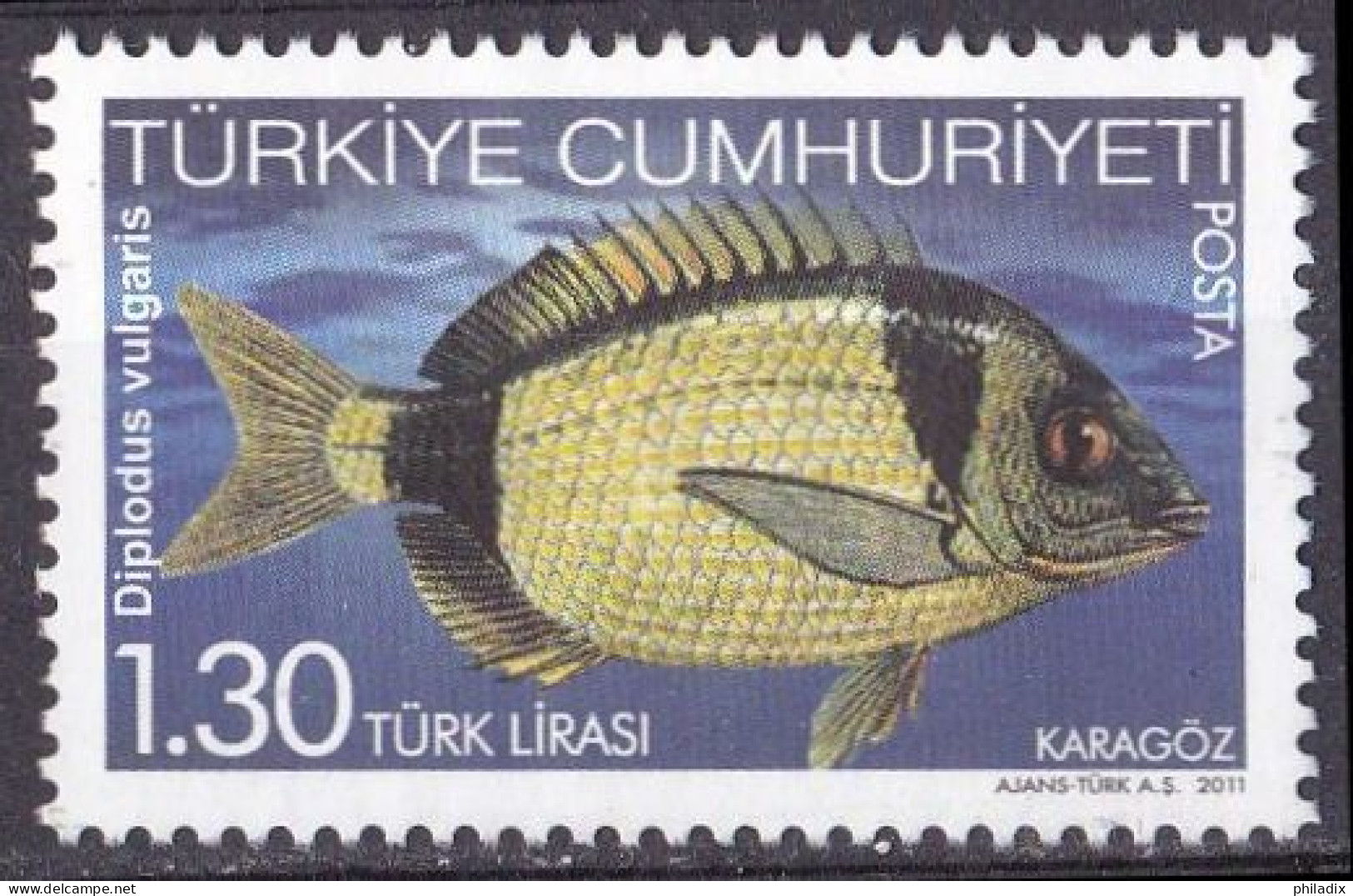 Türkei Marke Von 2011 O/used (A3-42) - Gebraucht