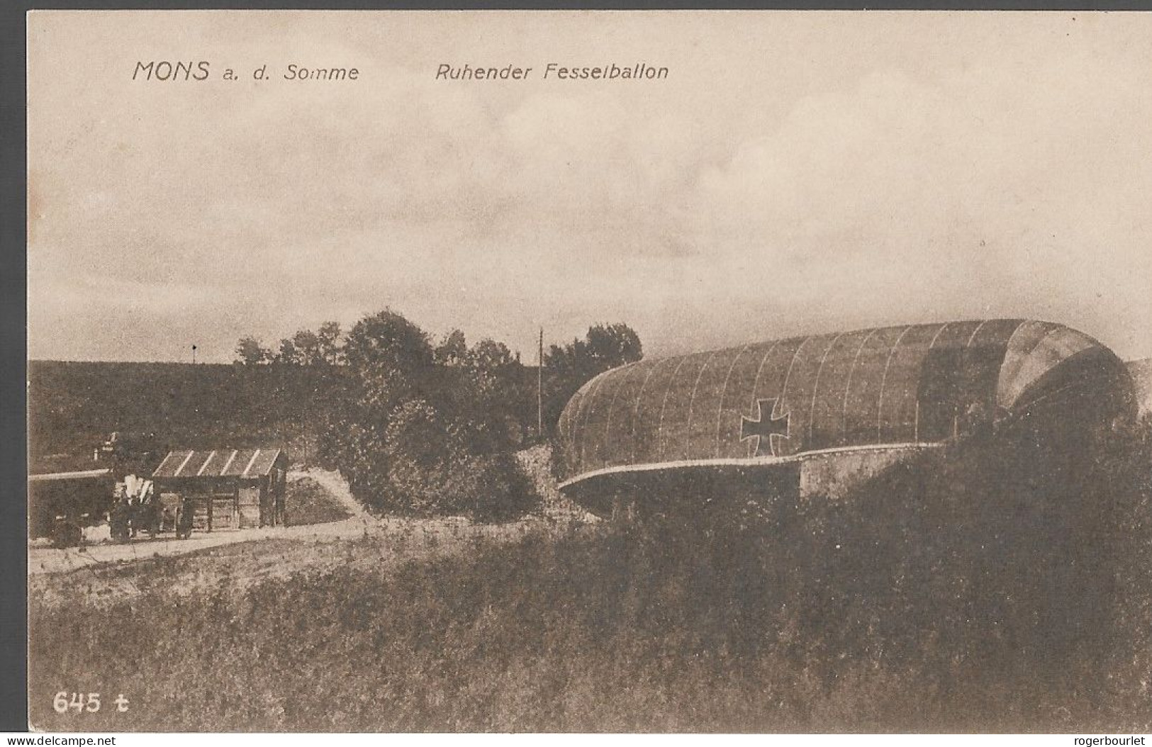 Mons Boubert France   Mons A.d. Somme  : Ruhender Fesselballon - Picardie