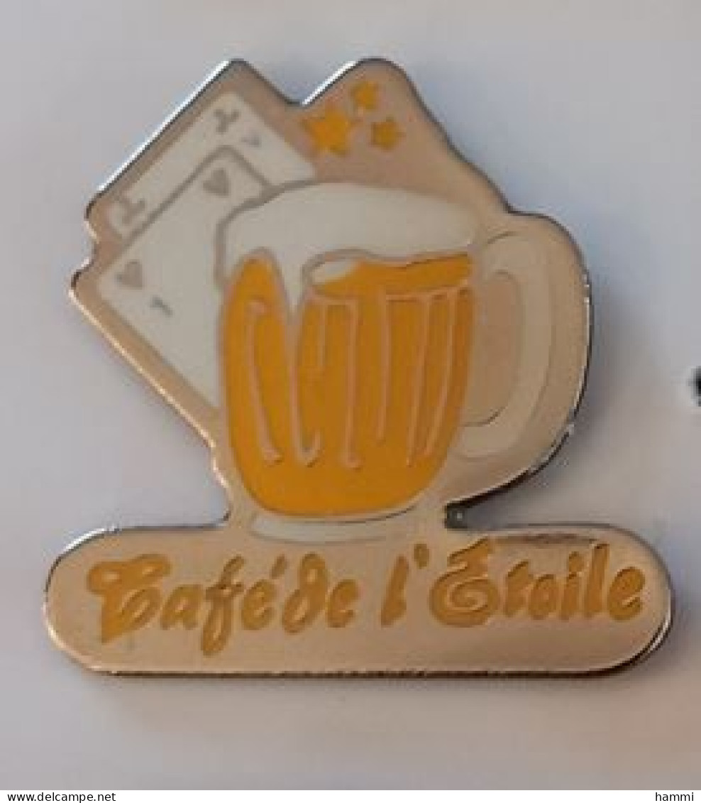 YY486 Pin's Chope Bière Beer Café De L'Etoile à Fismes Montigny-lès-Metz Marne Moselle Achat Immédiat - Beer