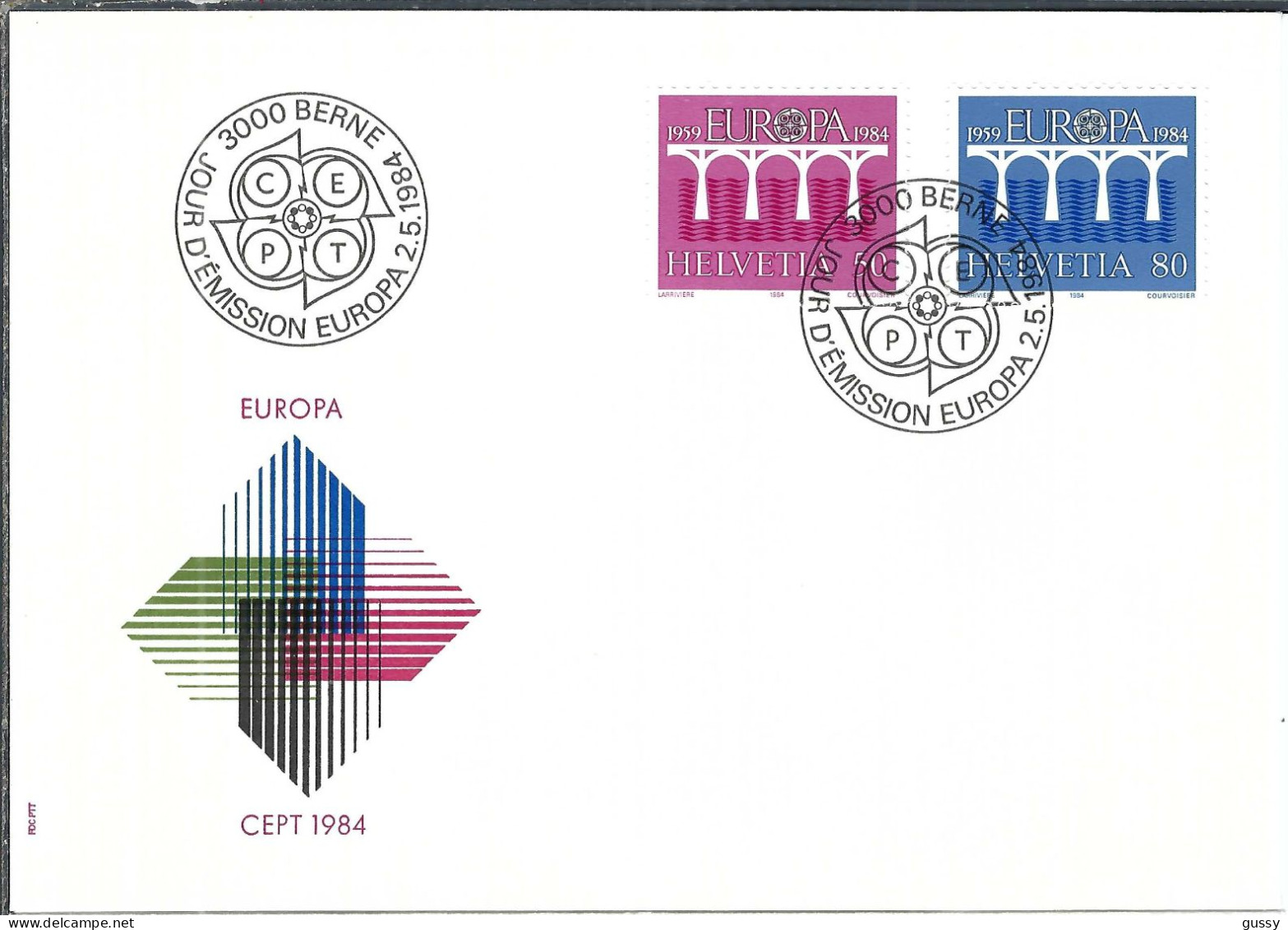 SUISSE 1984:  FDC "Europa" - FDC