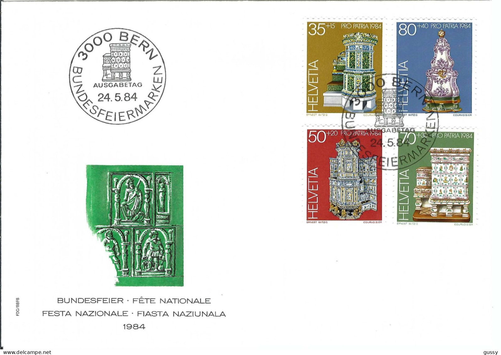 SUISSE 1984:  FDC "Pro Patria" - FDC