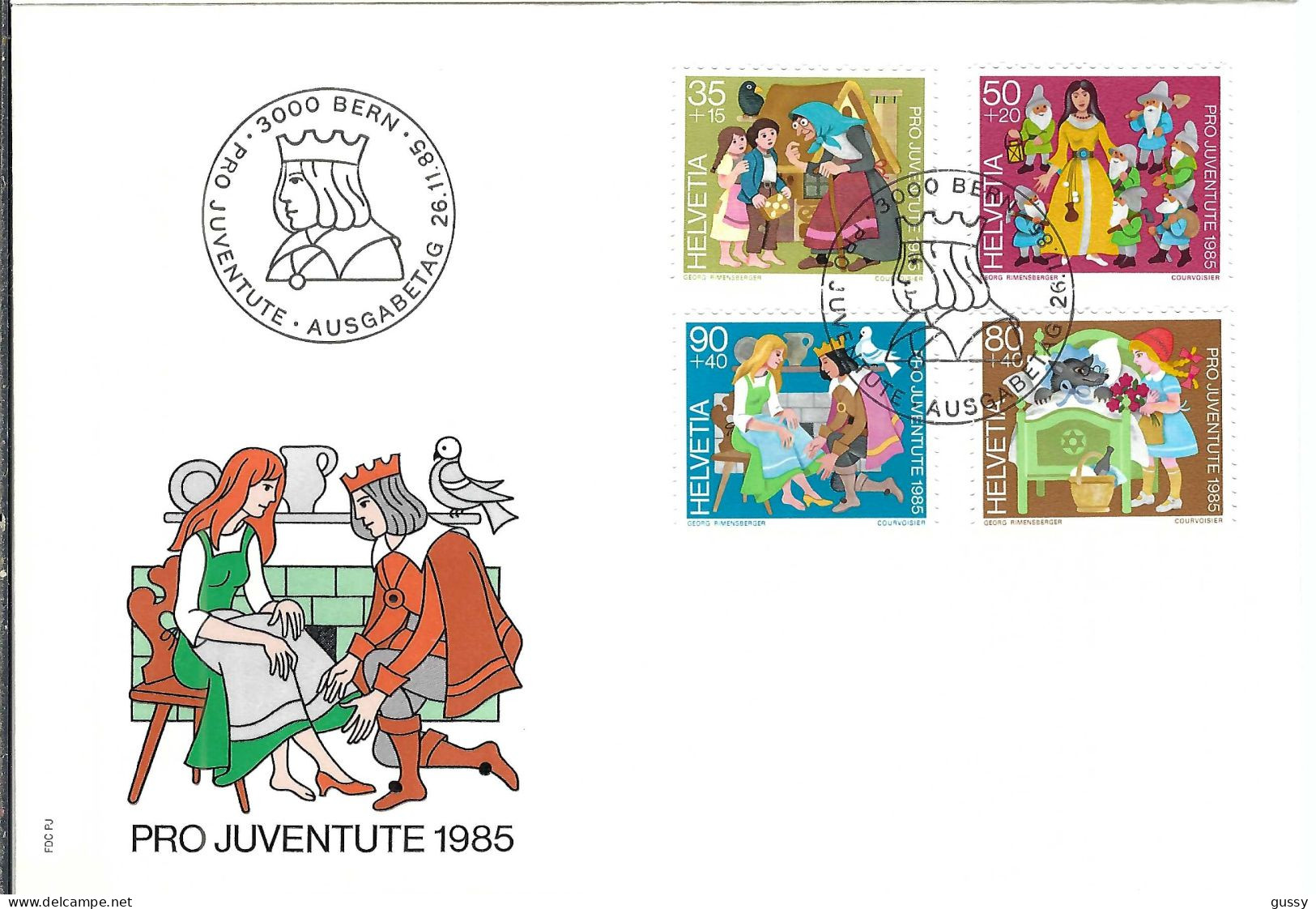 SUISSE 1985:  FDC "Pro Juventute" - FDC