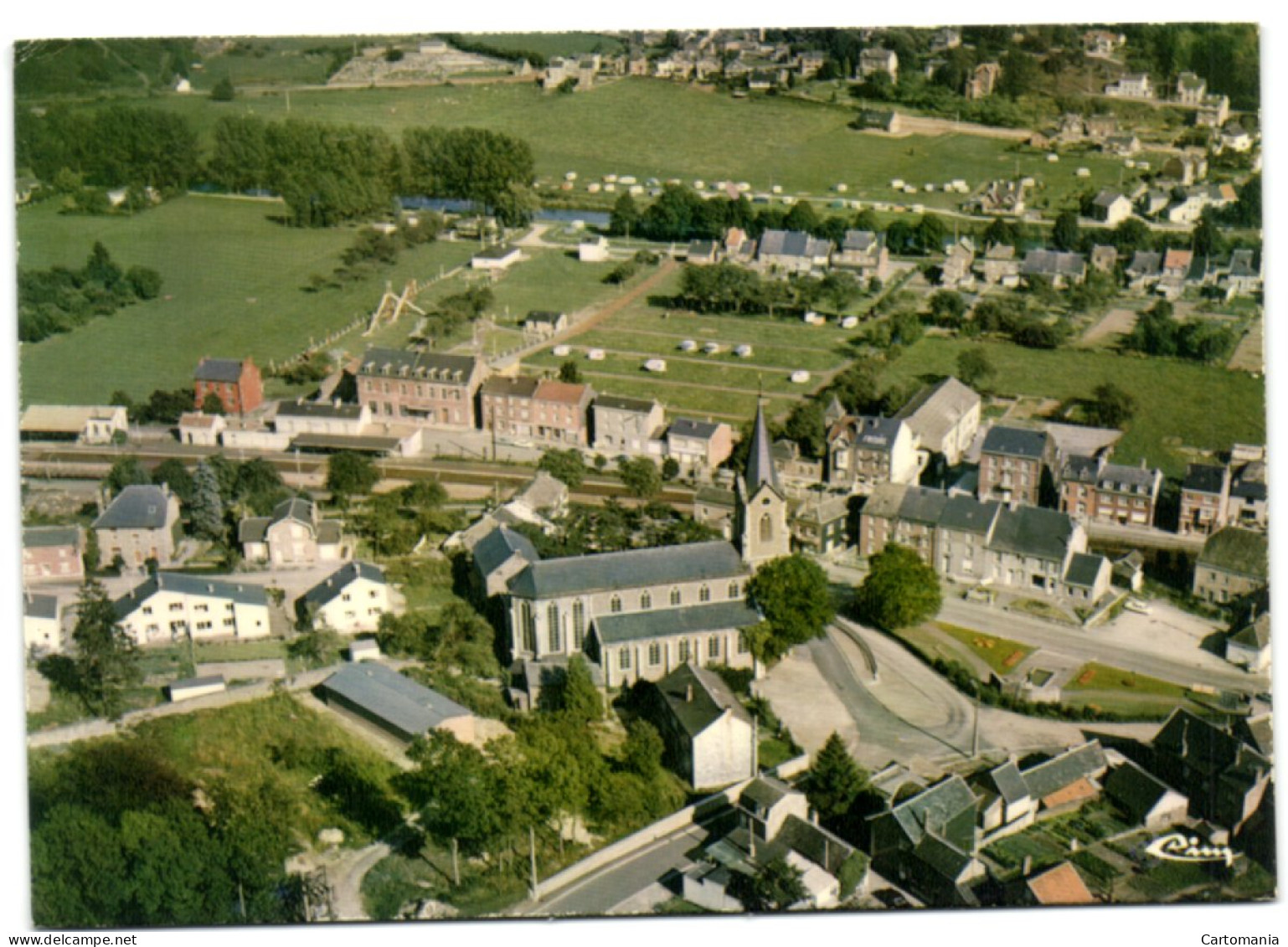 Hamoir-sur-Ourthe - Vue Aérienne - Le Centre Et Les Campings - Hamoir