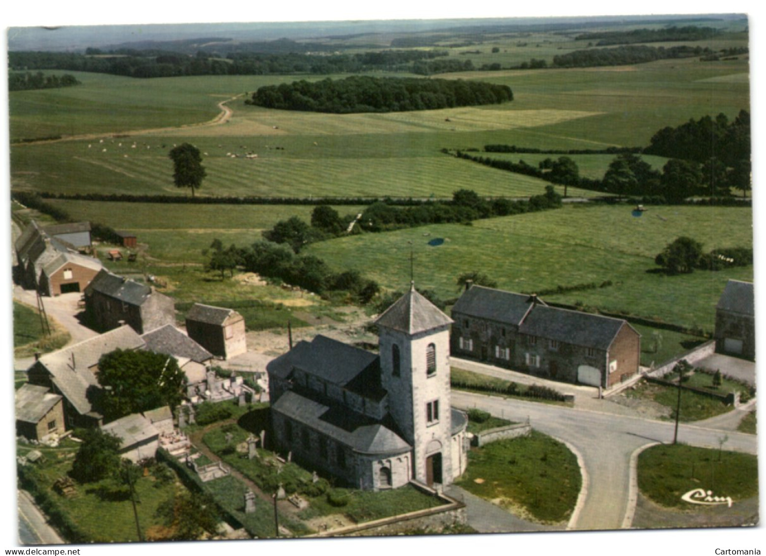 Bois-et-Borsu - Vue Aérienne - Eglise De Bois - Fresques - Clavier