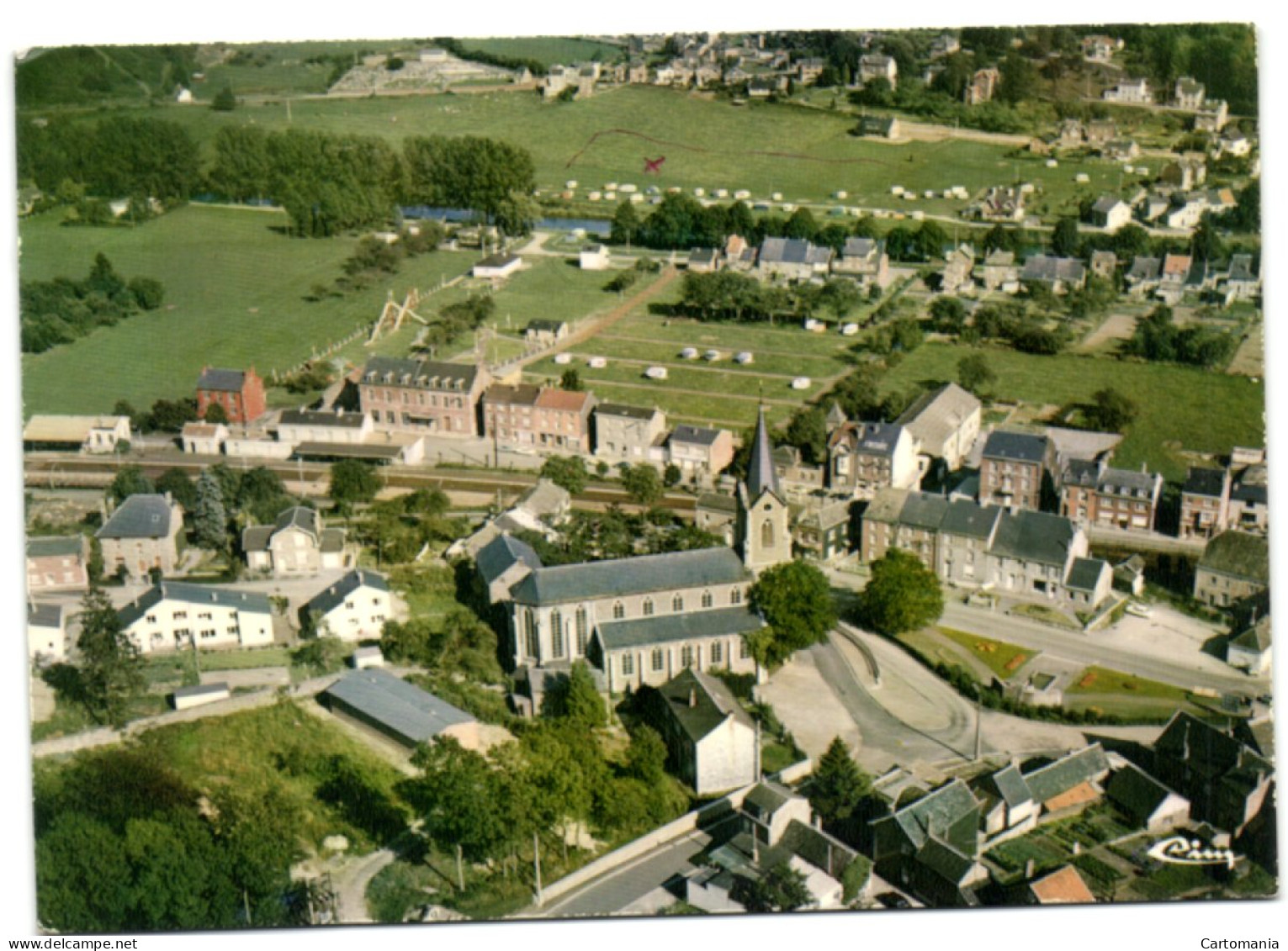 Hamoir-sur-Ourthe - Vue Aérienne - Le Centre Et Les Campings - Hamoir