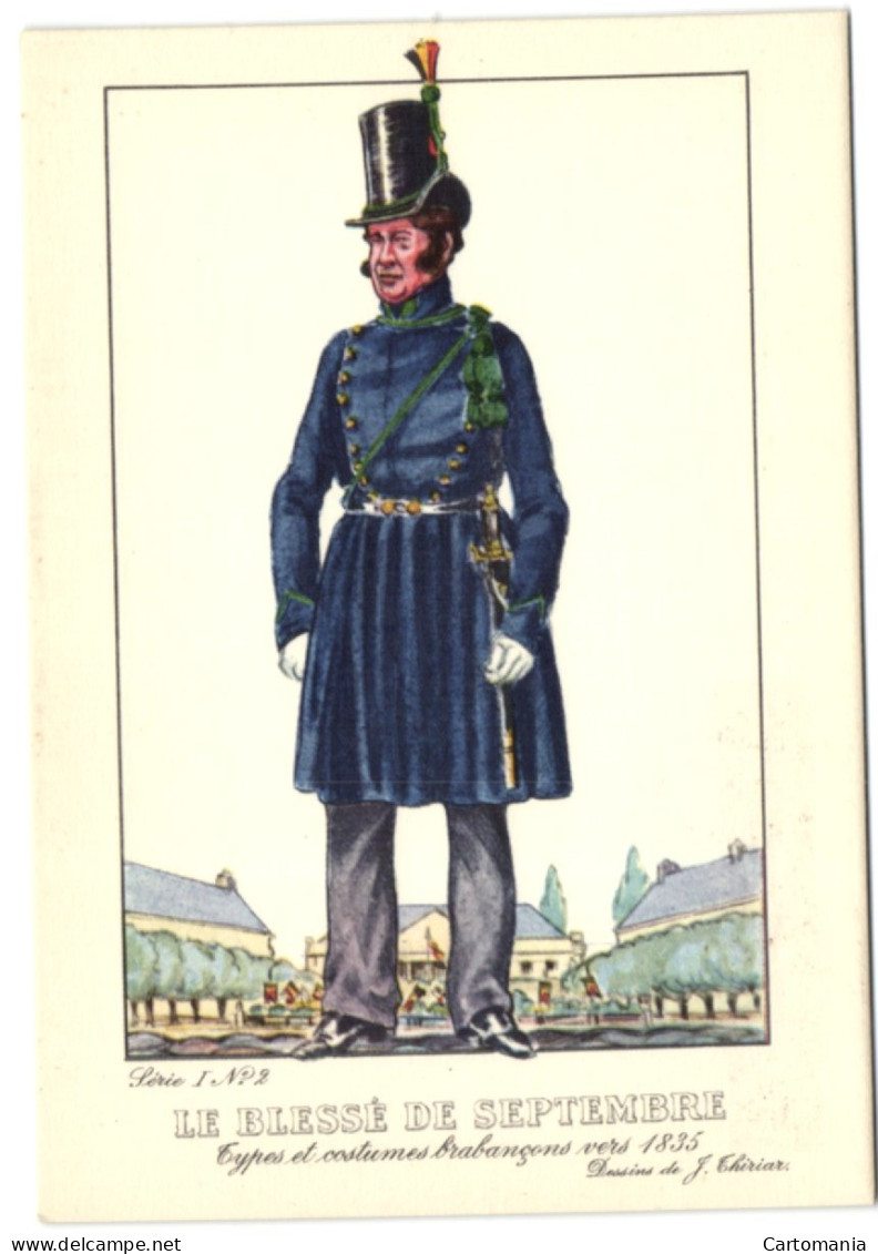 Types Et Costumes Brabançons Vers 1835 - Le Blessé De Septembre - Old Professions