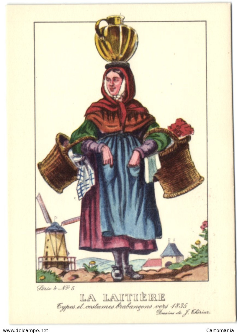 Types Et Costumes Brabançons Vers 1835 - La Laitière - Straßenhandel Und Kleingewerbe