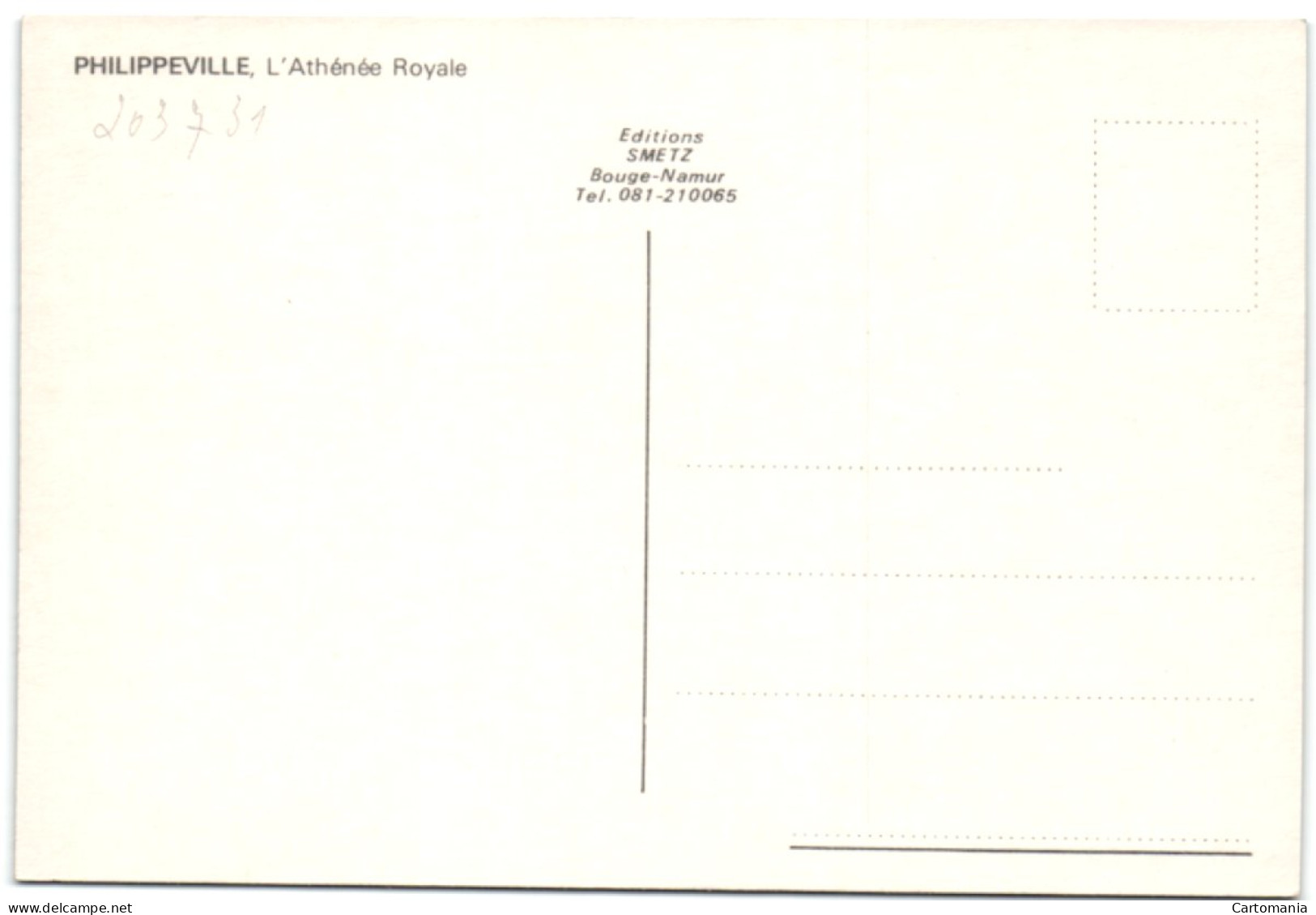 Philippeville - L'Athénée Royale - Philippeville