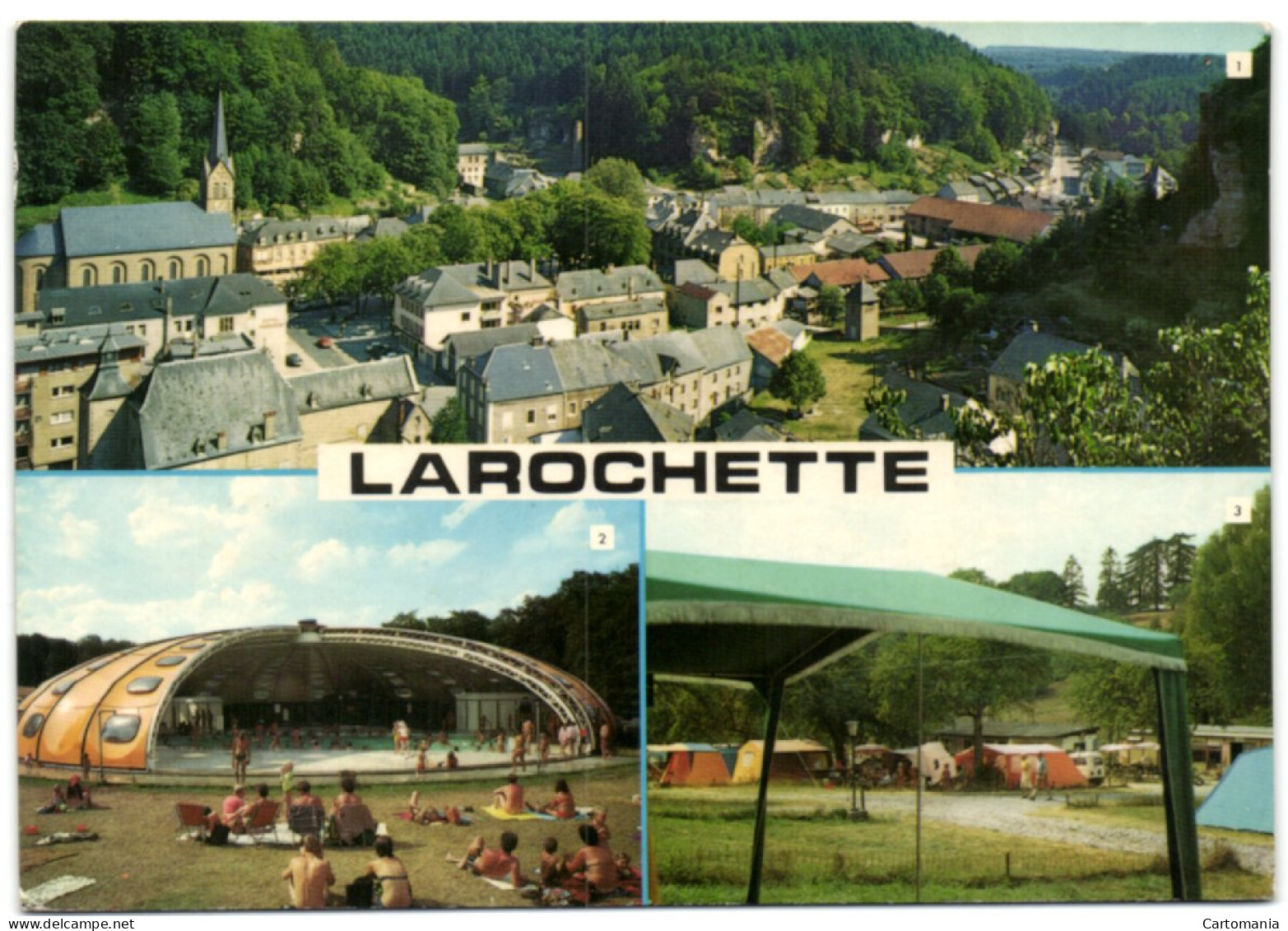 Larochette - Vue Générale - Piscine - Camping - Larochette