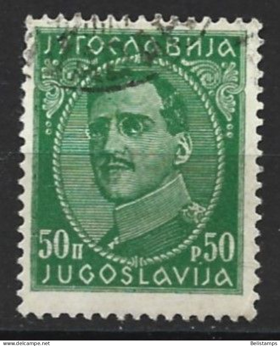 Yugoslavia 1932. Scott #78 (U) King Alexander - Used Stamps