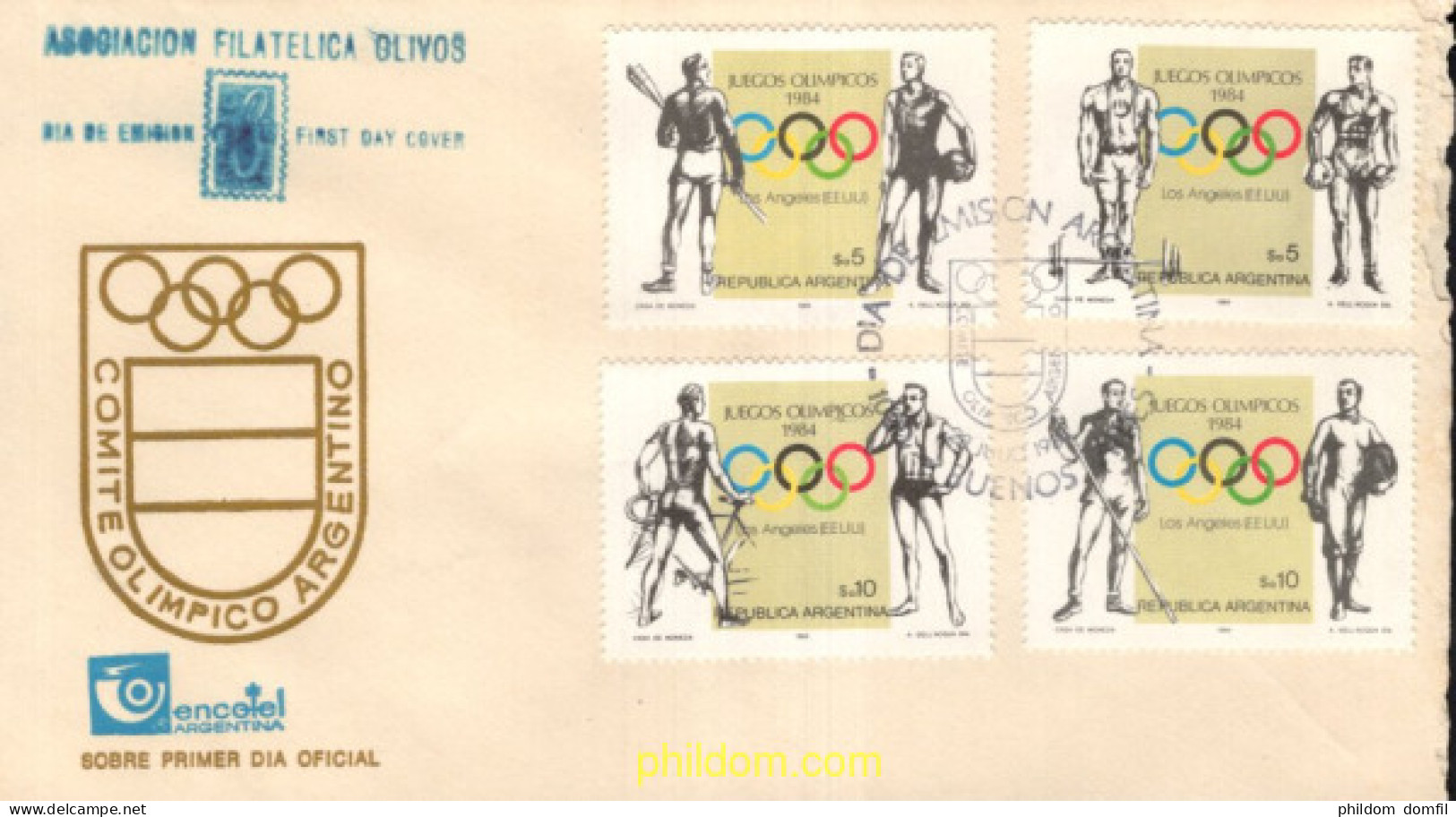 714501 MNH ARGENTINA 1984 23 JUEGOS OLIMPICOS VERANO LOS ANGELES 1984 - Unused Stamps