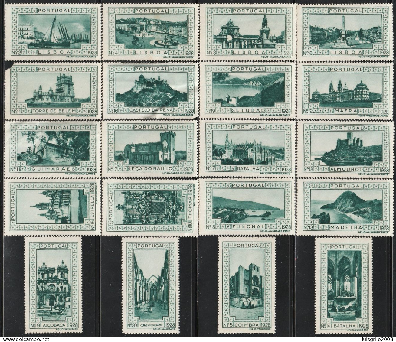 Vignettes/ Vinhetas, Portugal - 1928, Paisagens E Monumentos -||- Série Complète - MNH, Sans Gomme - Emissioni Locali
