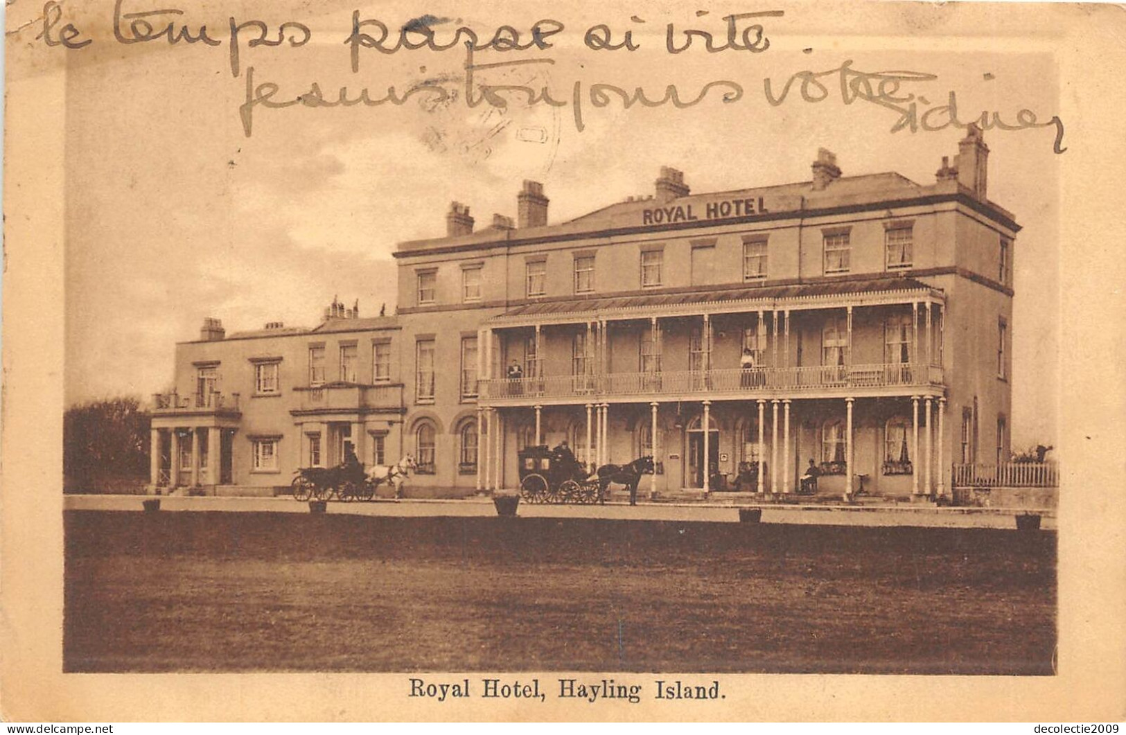 Lot374 Uk Royal Hotel Hayling Island Havant Hampshire Portsmouth Sent To Dieppe - Portsmouth