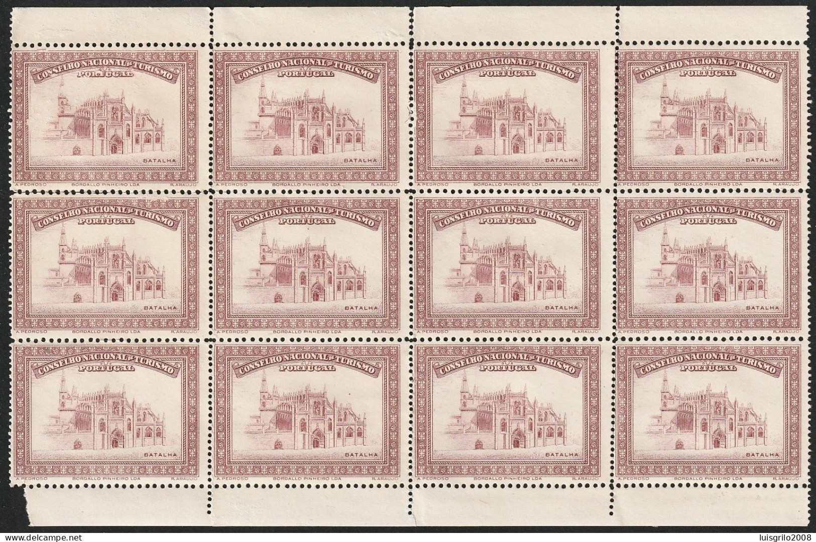 Vignettes/ Vinhetas, Portugal - 1930, Conselho Nacional De Turismo, Mosteiro Da Batalha -||- MNH, Sans Gomme - Emisiones Locales