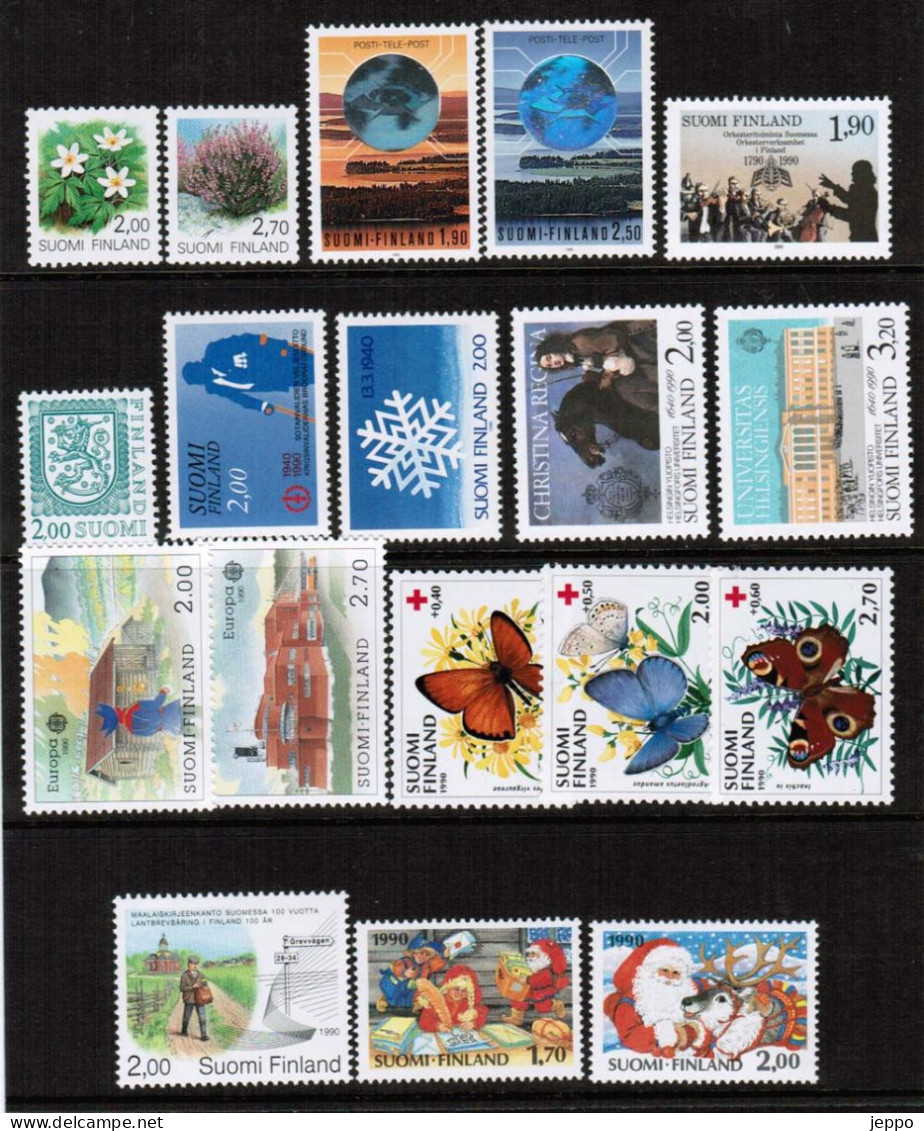 1990 Finland Complete Year Set MNH. - Full Years