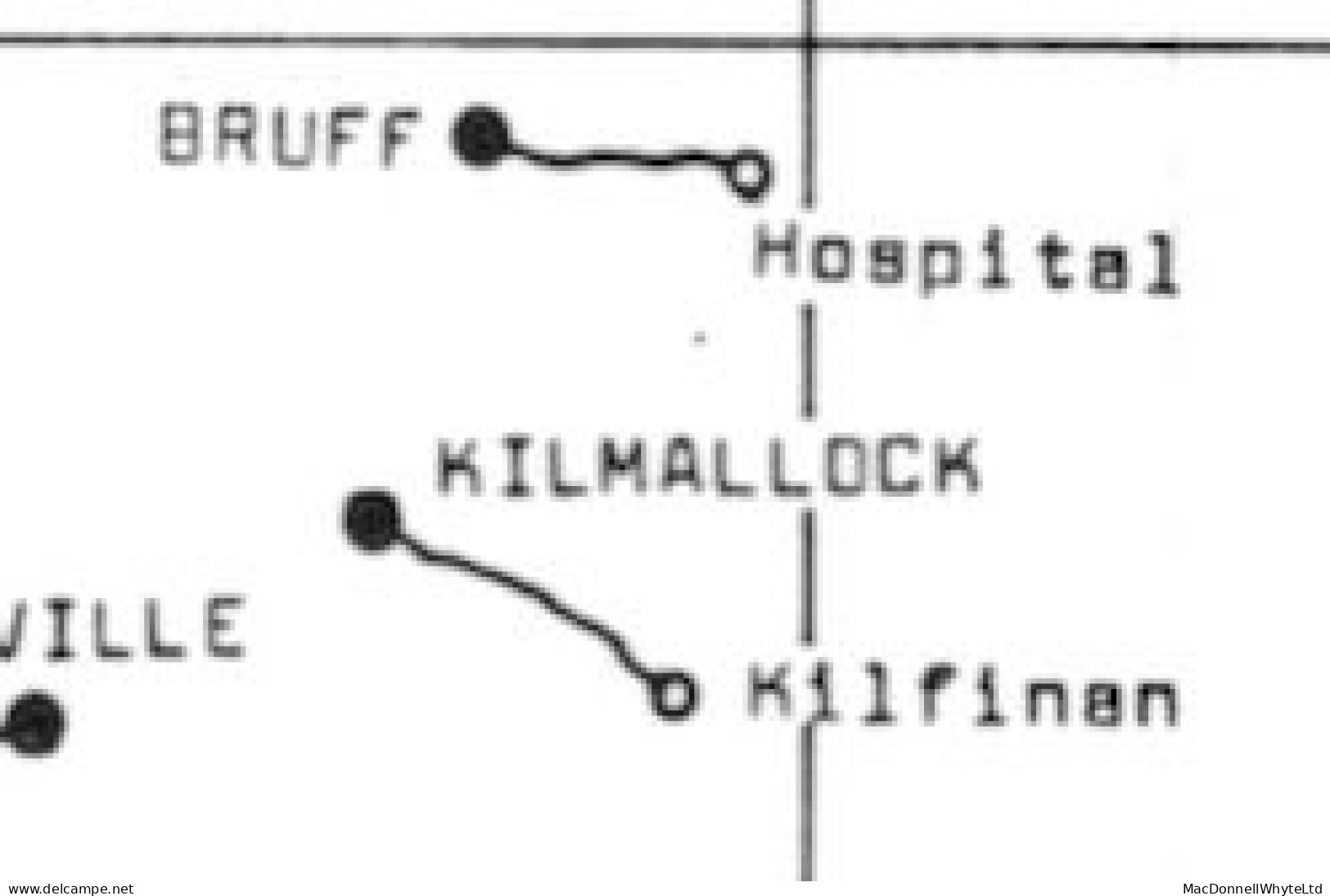 Ireland Limerick Kilkenny 1842 Letter Ballynacourty To Castlecomer With Italic "Kilmallock/Penny Post" Cross-country Rou - Préphilatélie