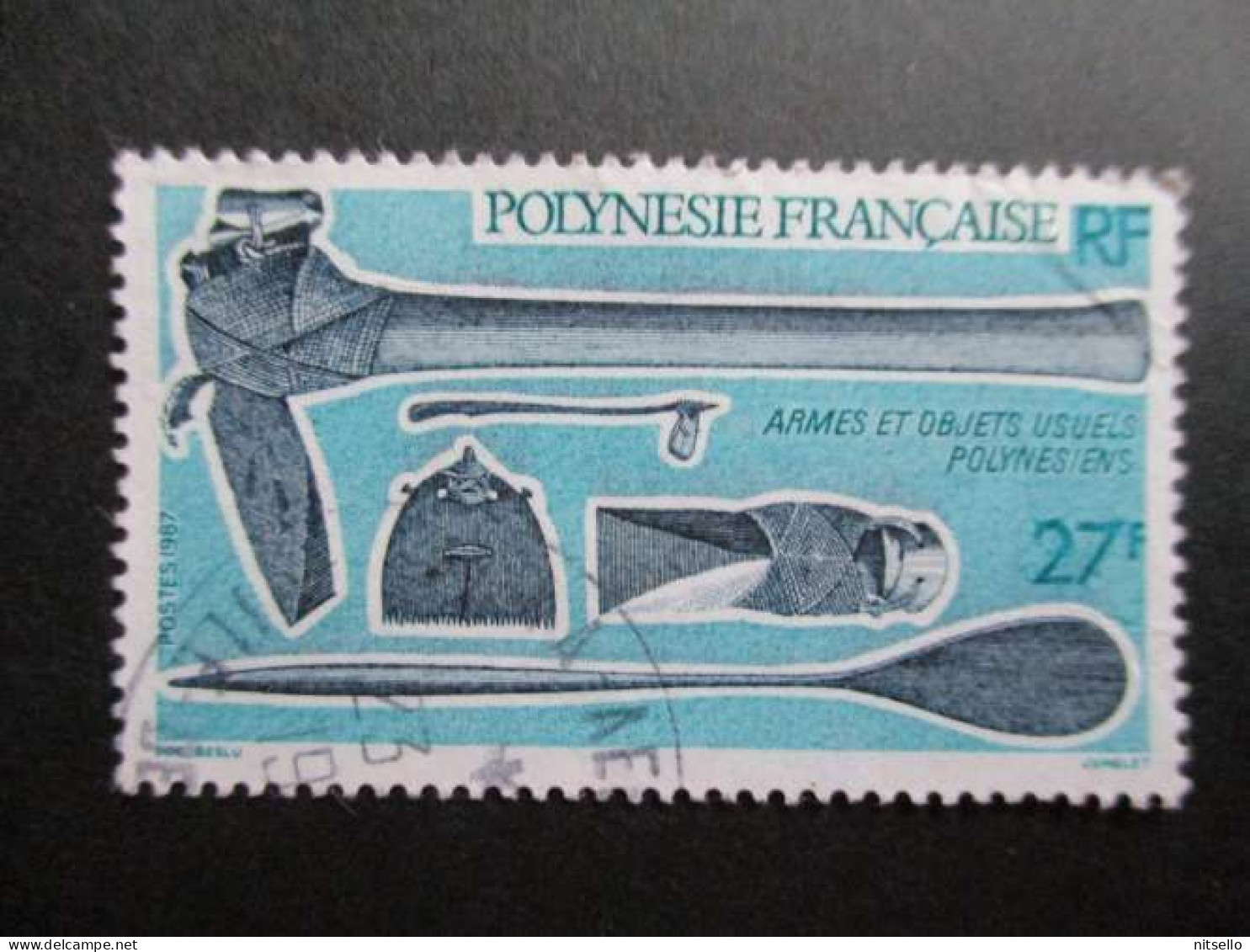 LOTE 2202A ///  (C015)  POLINESIA FRANCESA  - YVERT Nº:  289 OBL 1987     ¡¡¡ OFERTA - LIQUIDATION - JE LIQUIDE !!! - Used Stamps