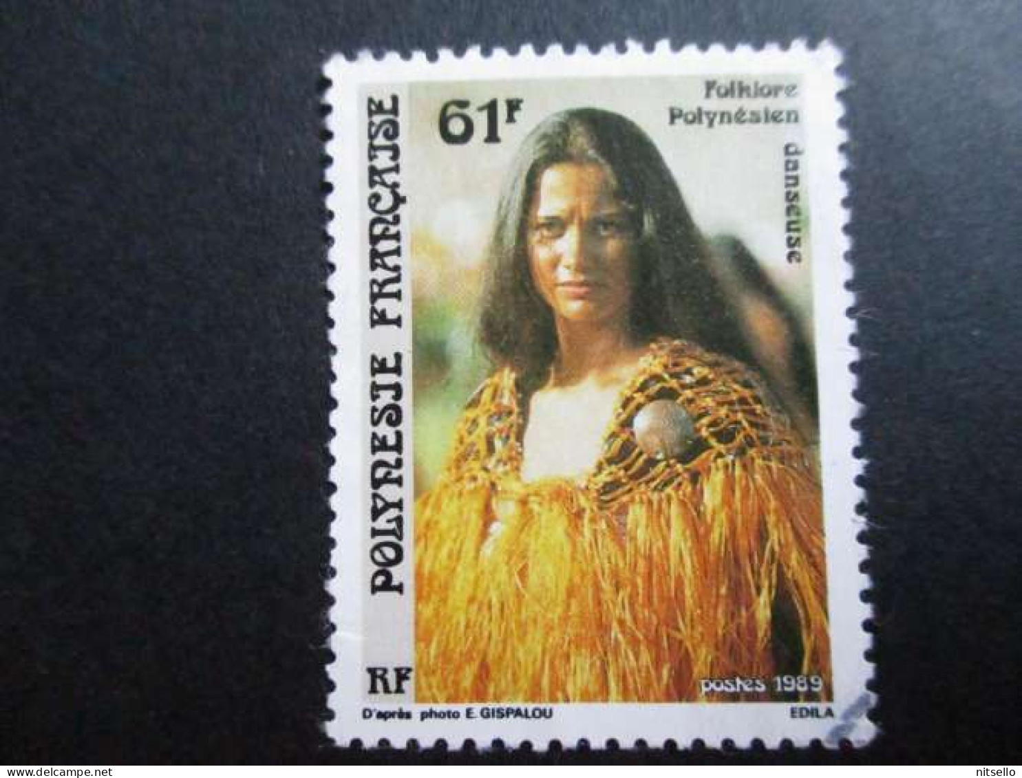 LOTE 2202A ///  (C025)  POLINESIA FRANCESA  - YVERT Nº: 334 OBL 1989     ¡¡¡ OFERTA - LIQUIDATION - JE LIQUIDE !!! - Gebraucht