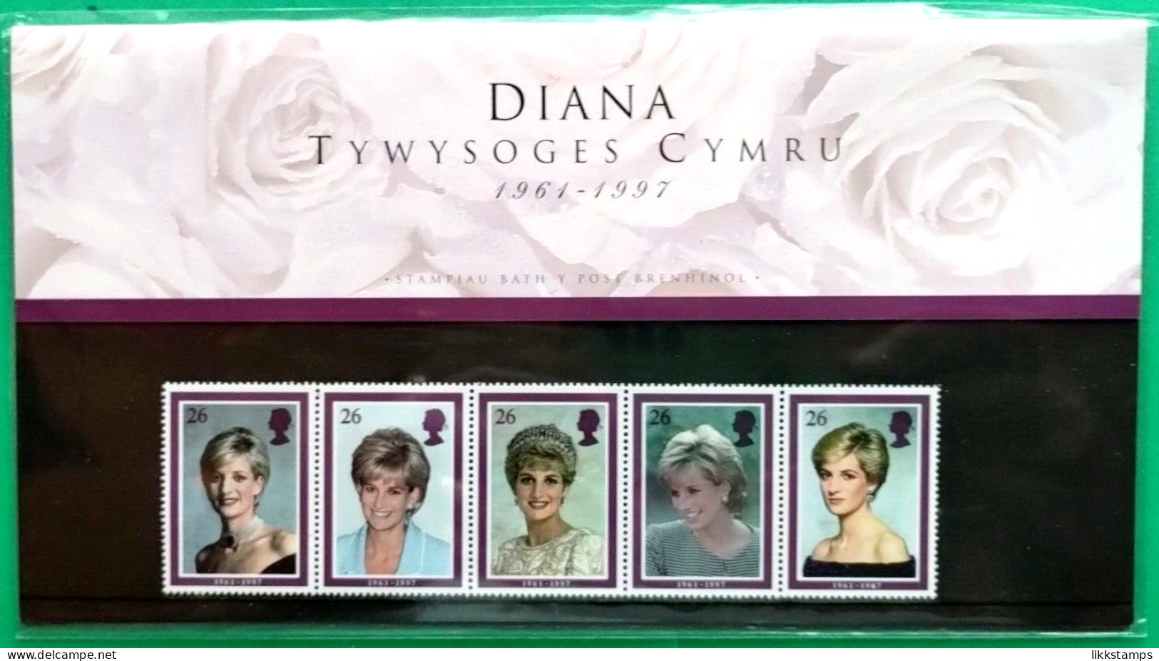 1998 'WELSH', DIANA, PRINCESS OF WALES COMMEMORATION PRESENTATION PACK.(C) #03257 - Presentation Packs