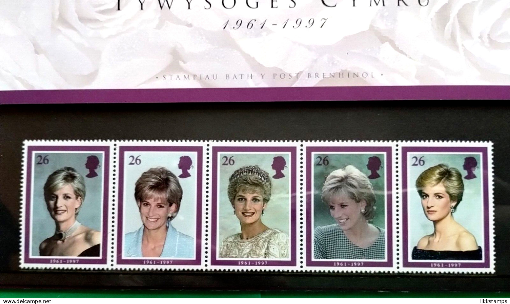 1998 'WELSH', DIANA, PRINCESS OF WALES COMMEMORATION PRESENTATION PACK.(C) #03257 - Presentation Packs