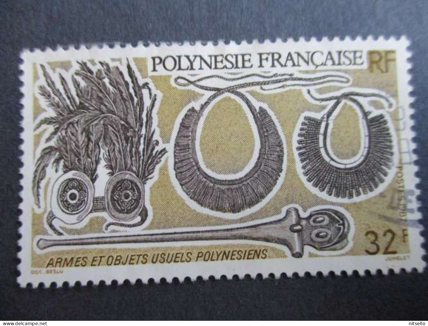 LOTE 2202A ///  (C020)  POLINESIA FRANCESA  - YVERT Nº: 290 OBL 1987   ¡¡¡ OFERTA - LIQUIDATION - JE LIQUIDE !!! - Used Stamps